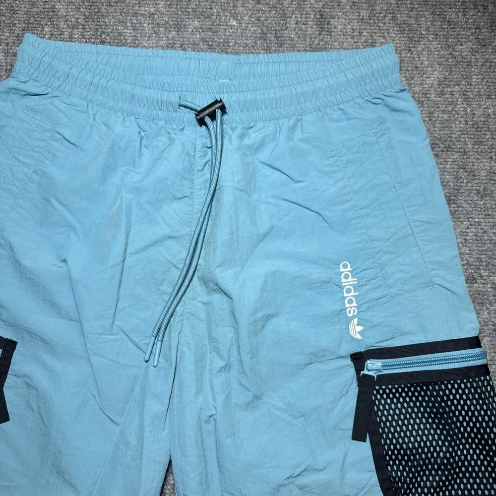 Adidas Adventure Woven Cargo Shorts Hiking‎ Outdoor Gorpcore Light Blue Size S